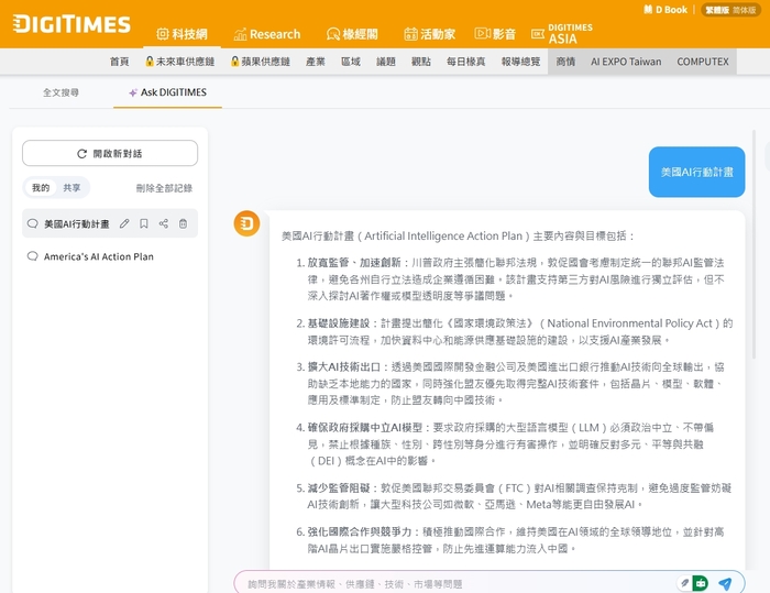 [資料庫] 全新AI加值服務「Ask DIGITIMES」上線通知圖片
